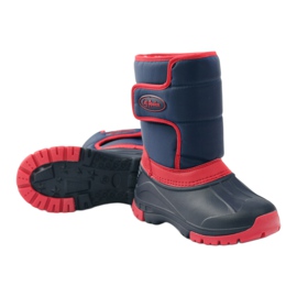 American Club Amerikanische superleichte Winterstiefel rot navy blau 3