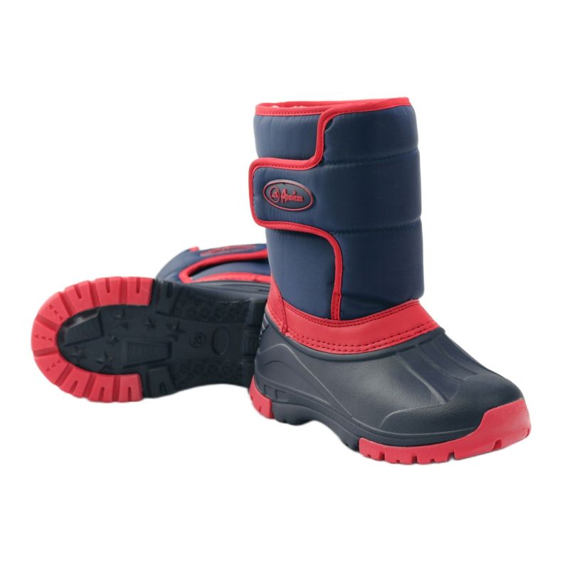 American Club Amerikanische superleichte Winterstiefel rot navy blau 3