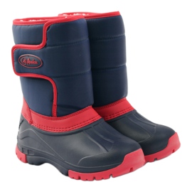 American Club Amerikanische superleichte Winterstiefel rot navy blau 4