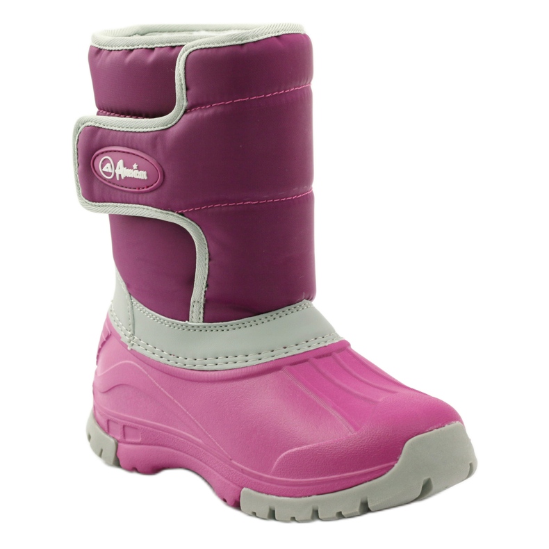 American Club Winterstiefel superleichte amerikanische Stiefel rosa grau 1