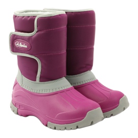American Club Winterstiefel superleichte amerikanische Stiefel rosa grau 4