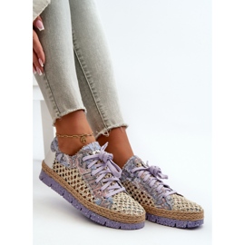 Damen-Lederschuhe Maciejka 05897-05 Lila 1