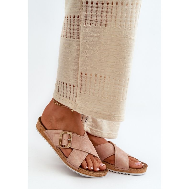 Bequeme Damen-Flip-Flops mit Schnalle Inblu VO000012 Hellrosa 2