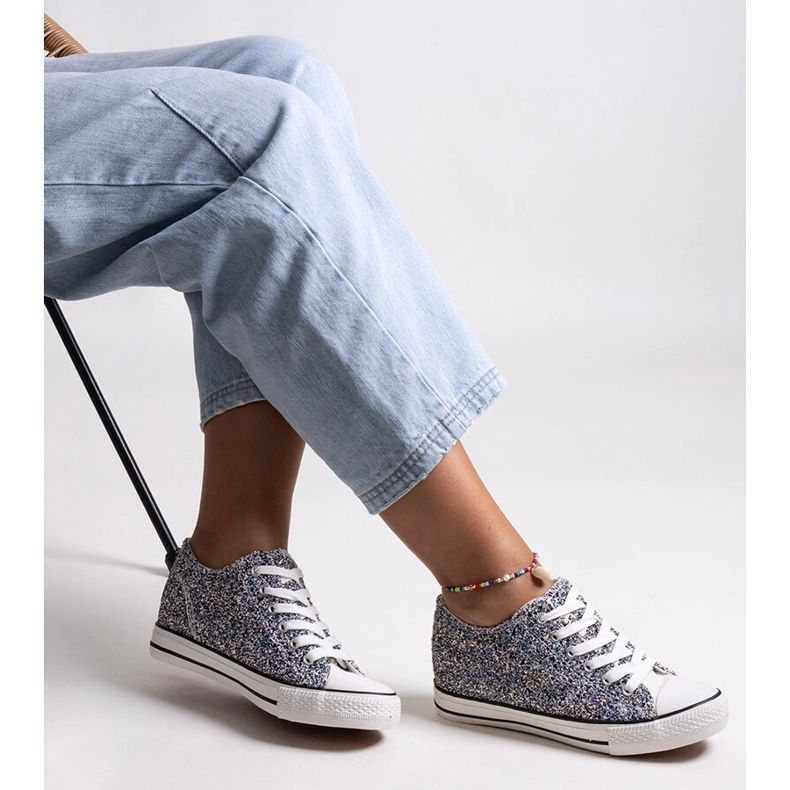 Schwarze, glänzende Jadwa-High-Top-Sneaker 1