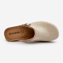 Damen-Clogs mit niedrigem Absatz Inblu BL000004 Beige 1