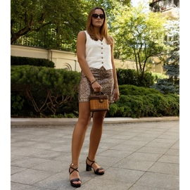 Schwarze Husne-Sandalen mit hohem Absatz 1