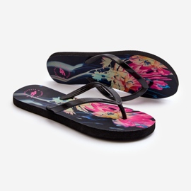 Gemusterte Damen-Flip-Flops Flip-Flops 4FRMM00FFLIF138-90S Mehrfarbig 1