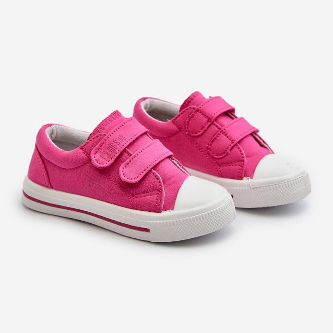 Kinder-Sneaker mit Klettverschluss Big Star NN374113 Fuchsia rosa 1