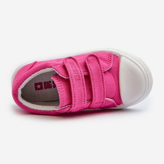 Kinder-Sneaker mit Klettverschluss Big Star NN374113 Fuchsia rosa 2