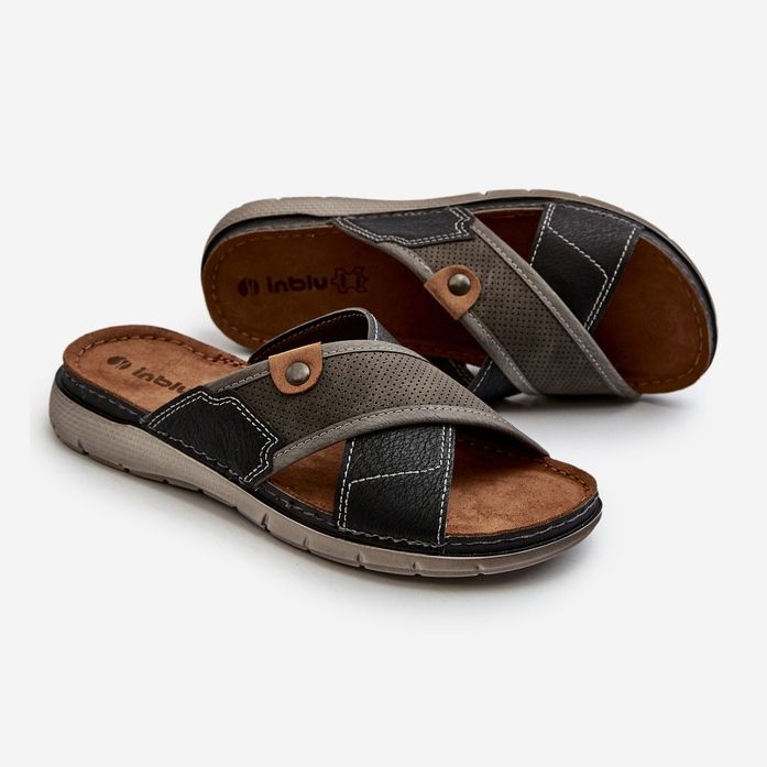 Bequeme Herren-Flip-Flops Inblu VI000009 Grau 1