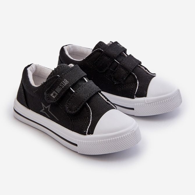 Kinder-Sneaker mit Klettverschluss Big Star NN374111 Schwarz 1
