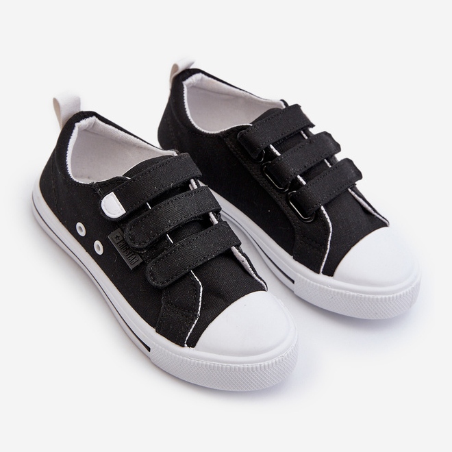 Kinder-Sneaker mit Klettverschluss Big Star NN374118 Schwarz 2
