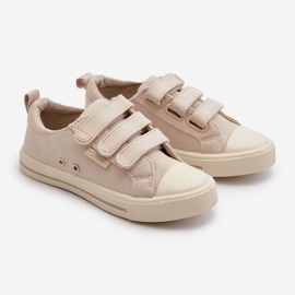 Kinder-Sneaker mit Klettverschluss Big Star NN374119 Beige 1