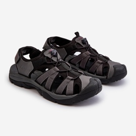 Bequeme Herrensandalen 4FRSS24FSANM058-23S Grau 2