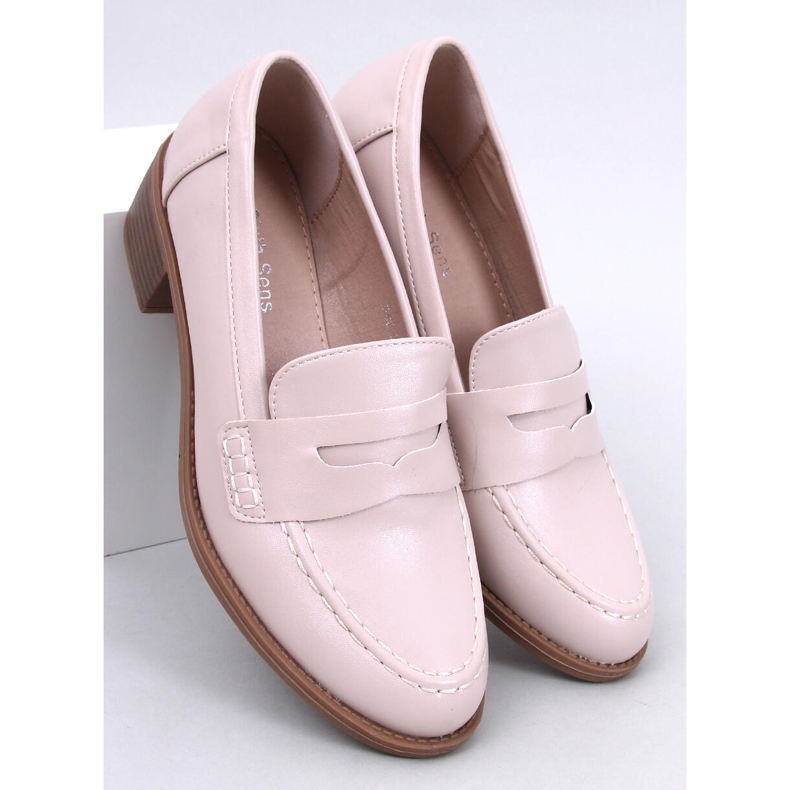 Sylvai Beige Pumps mit weitem Absatz 1