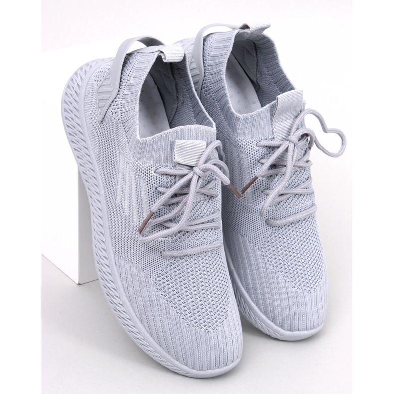 Sigart Gris Socken-Sportschuhe grau 1