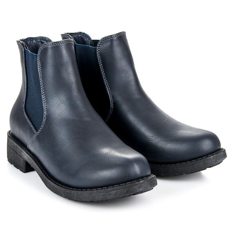 Licean Marineblaue Chelsea-Stiefel für den Herbst 1