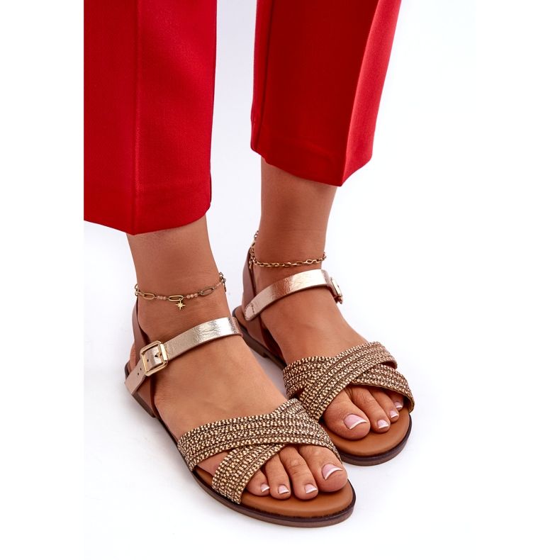 S.Barski MY923 Flache Damensandalen, Braun 3