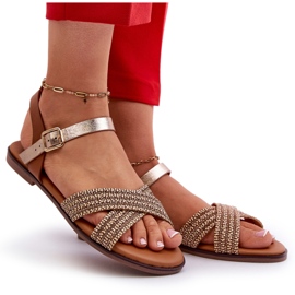 S.Barski MY923 Flache Damensandalen, Braun 4