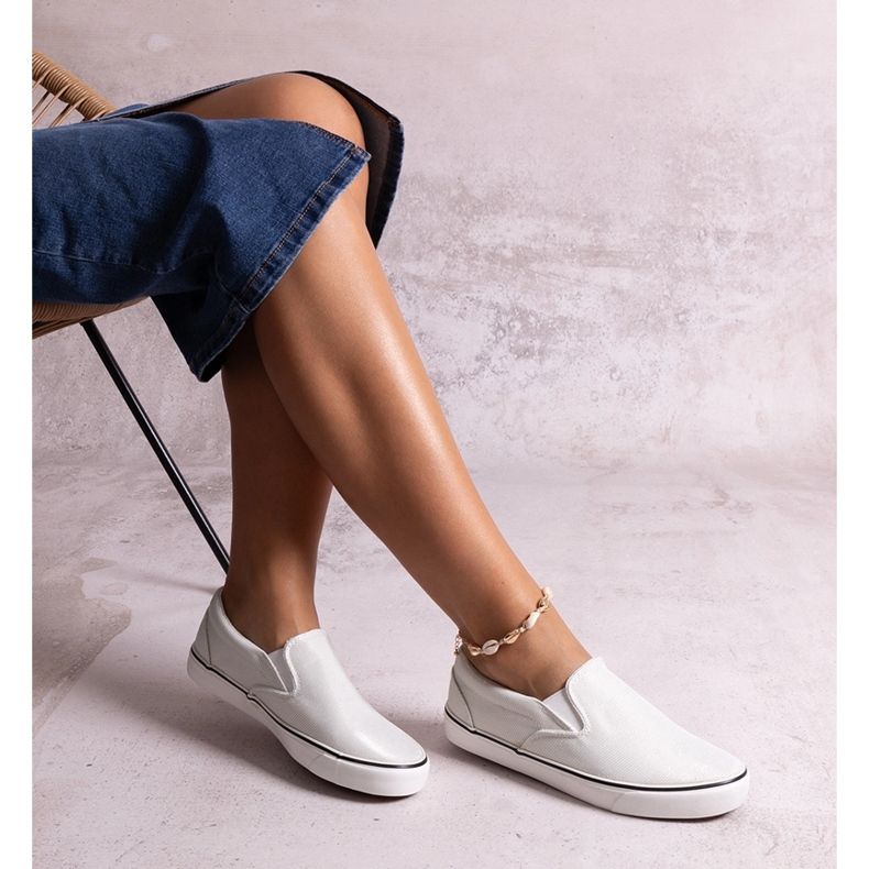 Shelianas glänzende weiße Turnschuhe 1