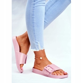 Damen Hausschuhe Big Star mit Schnalle Rosa FF274A387 2