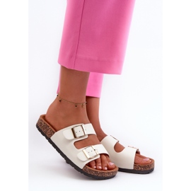 Damen-Slip-On-Flip-Flops mit Cortina-Sohle, weißes Cortina 2