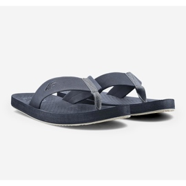 Herren-Flip-Flops 4FRMM00FFLIM139-22S Graphit grau 4