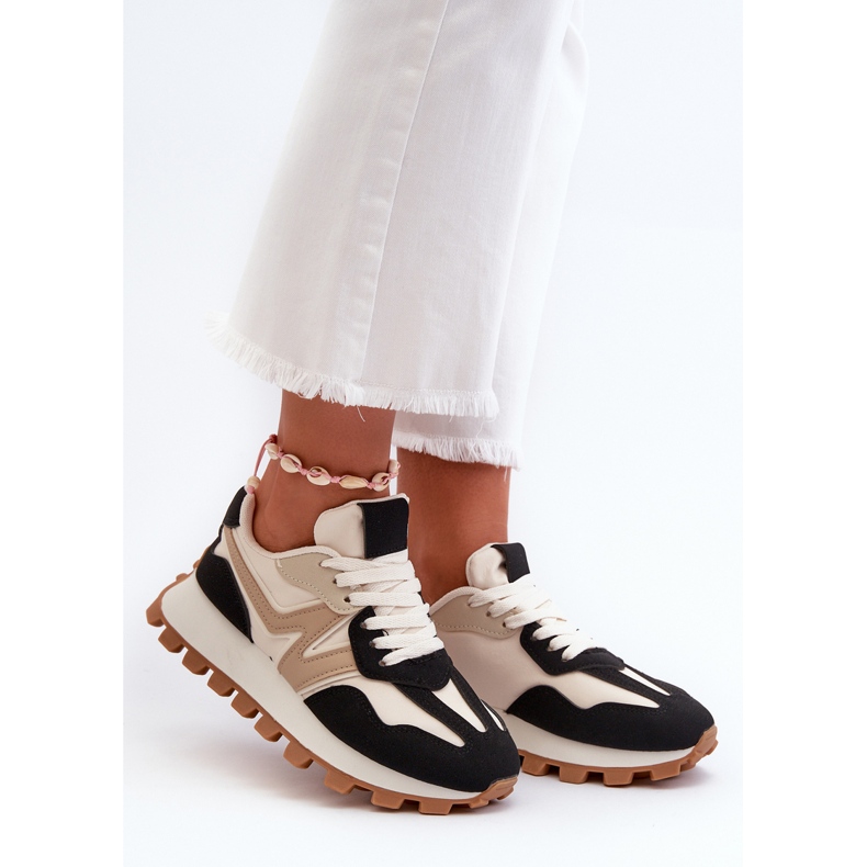 Schwarze Kalelia Sportschuhe für Damen 1