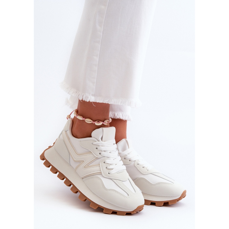 Damen Sneakers Sportschuhe Weiß Kalelia 1