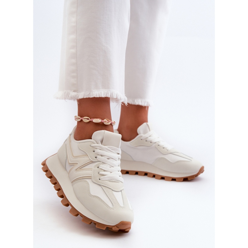 Damen Sneakers Sportschuhe Weiß Kalelia 2