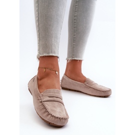 Damen-Loafer aus Öko-Wildleder, Hellbeige Rerteria 2