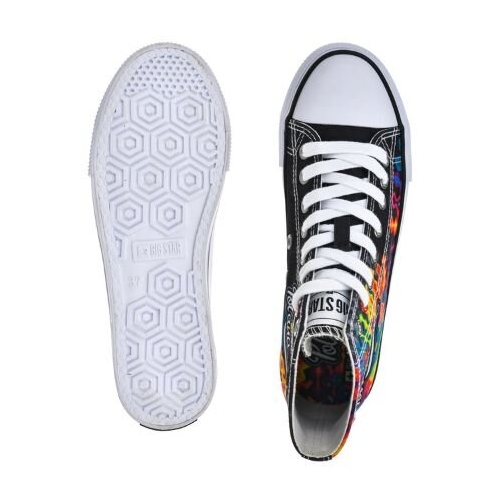 Damen-Sneaker – 30. Pol 'and'Rock x Big Star OO274A700 – Vorbestellung schwarz 1