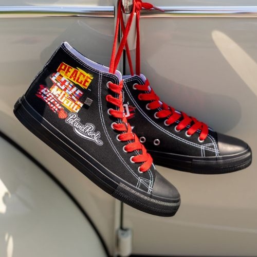 Herren-High-Top-Sneaker – 30. Pol 'AND'ROCK X Big Star OO174801 – Vorverkauf schwarz 2