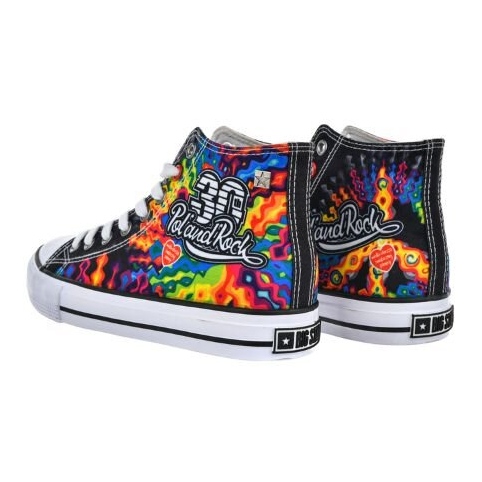 Herren-High-Top-Sneaker – 30. Pol 'AND'ROCK X Big Star OO174800 – Vorbestellung schwarz 2