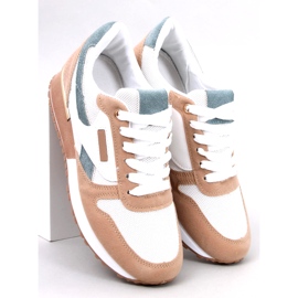 Damen-Sportsneaker, weiß und beige 5