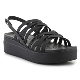 Crocs Brooklyn Strappy Lowwdg Sandalen 206751-001 schwarz 1