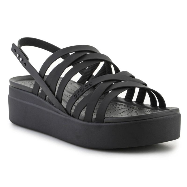 Crocs Brooklyn Strappy Lowwdg Sandalen 206751-001 schwarz 1