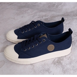 Marineblaue Sneakers Big Star LL174018 403 3