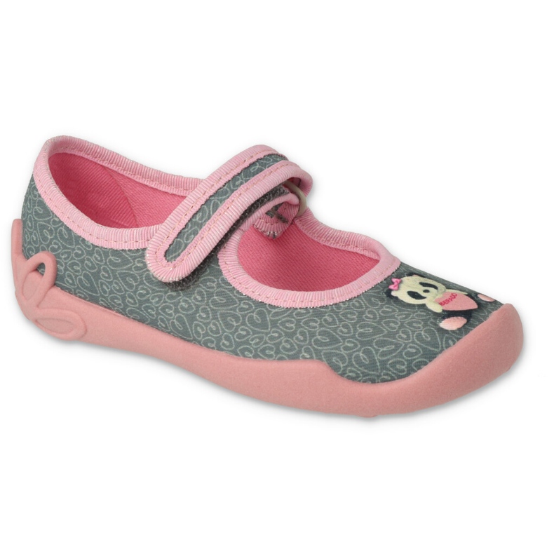 Befado Kinderschuhe 114X506 rosa grau 1