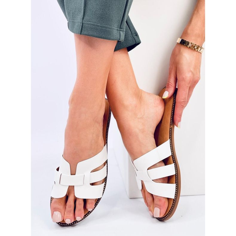 Charnes Weiße Damen-Flip-Flops 1