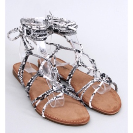 Morin Serpentine Gladiator-Sandalen grau 1