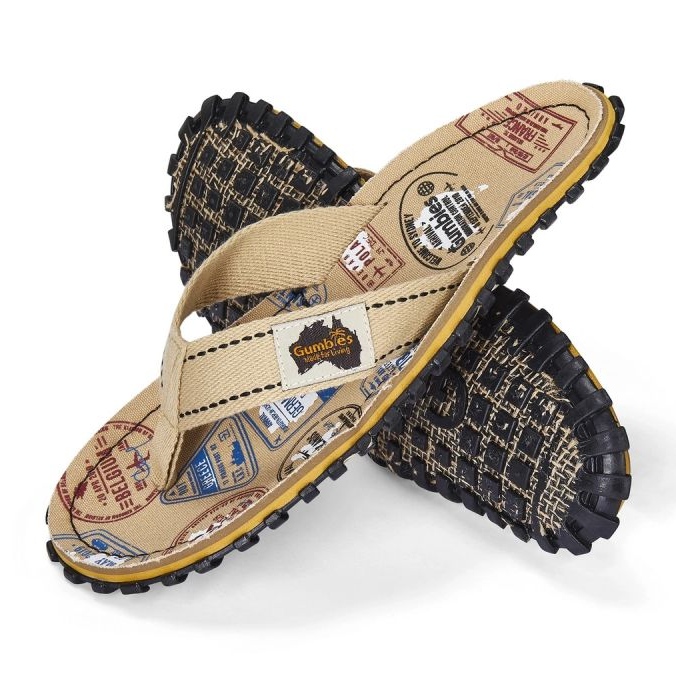 Gumbies Islander Flip-Flops Traveller Flip-Flops GU-FFISL132 beige 1