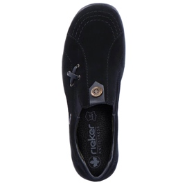 Lederschuhe, Slipper schwarz Rieker L7171-00 1