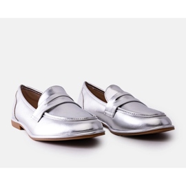 Palinka-Mokassins in Silbermetallic 1