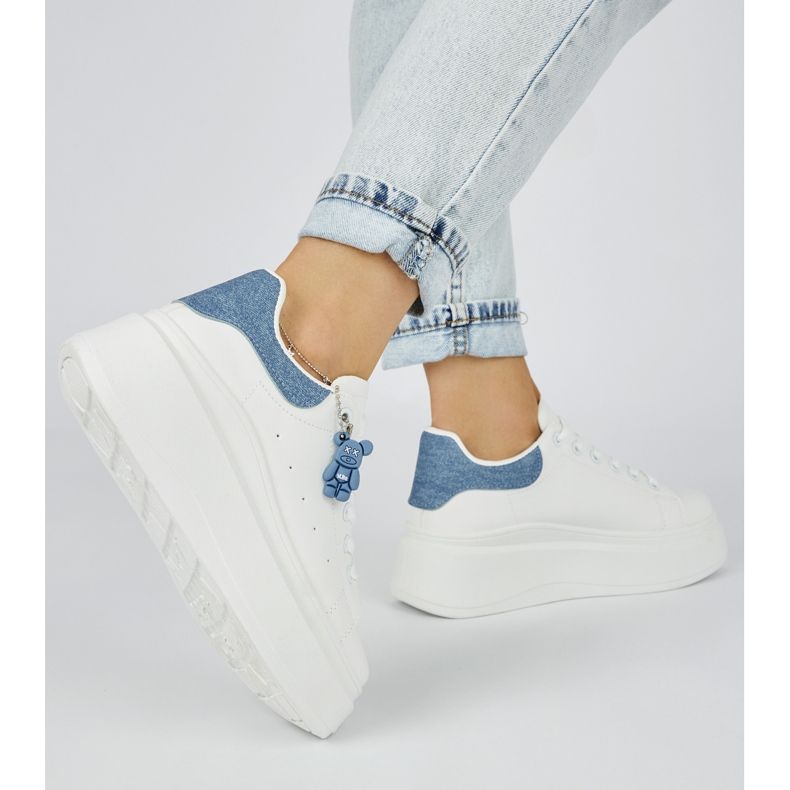 Weiße Plateauschuhe für Damen 1