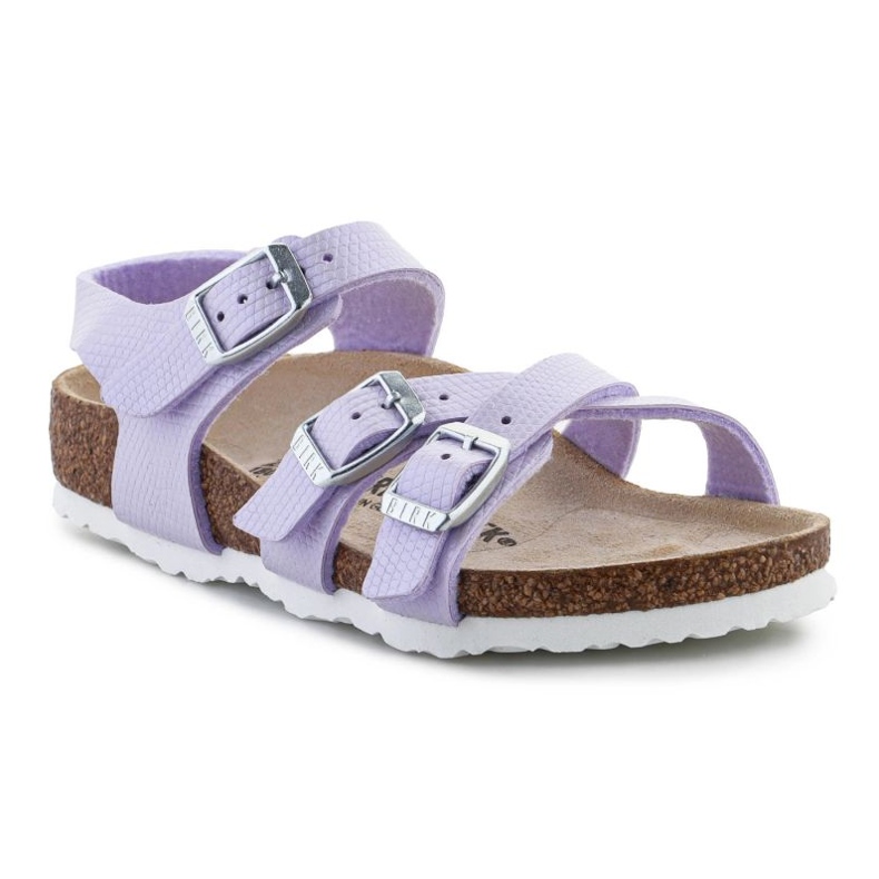 Birkenstock Kumba Shiny Lizard Sandalen 1026907 lila 1