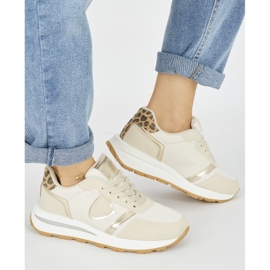 Beige Sportschuhe für Damen 2