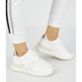Weiße, bequeme Damen-Sneaker 1