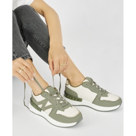 Grüne bequeme Damen-Sneaker 1