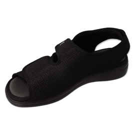 Dr.ORTO Befado Herrensandalen mit Klettverschluss, PU 077M001, Schwarz 1